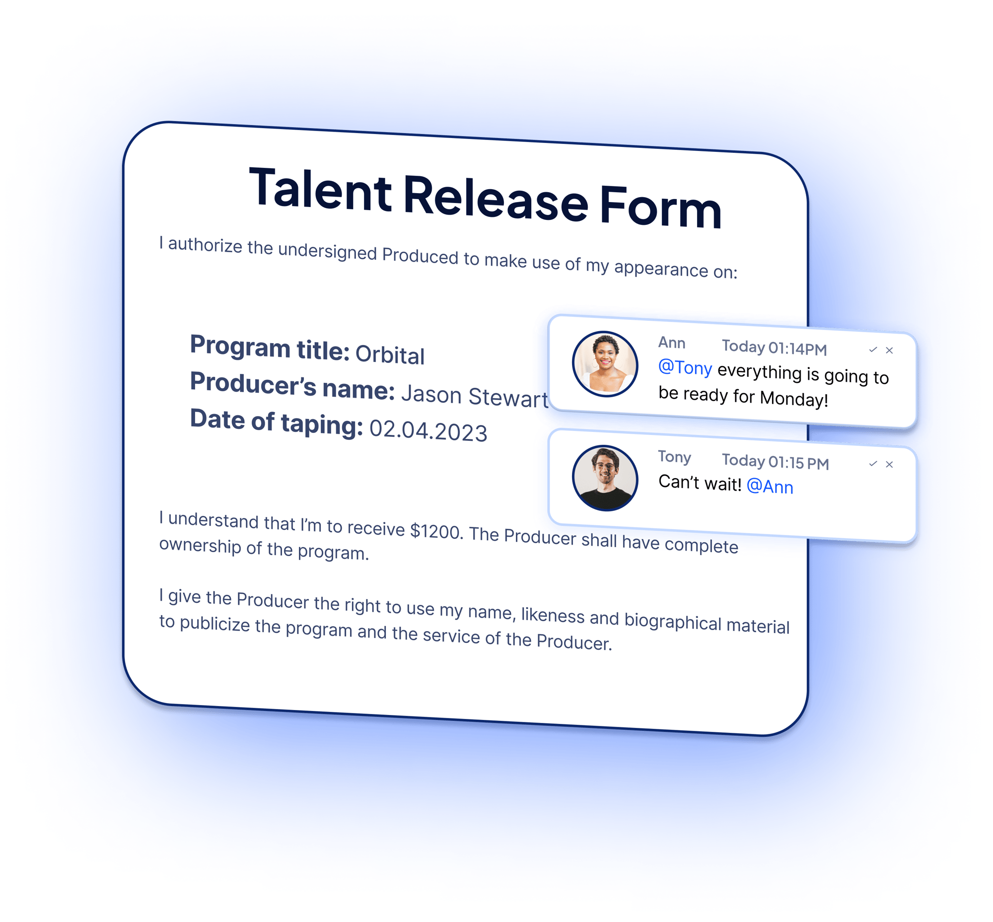 Talent Release Forms